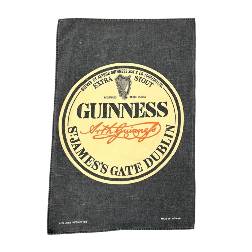 Vintage Guinness Irish Linen/cotton Tea Towel